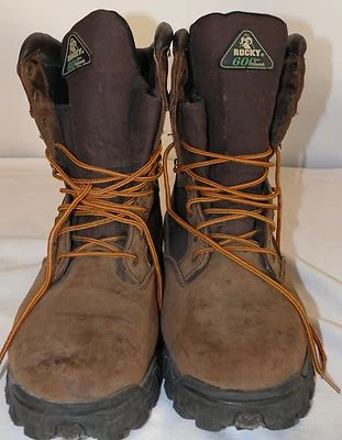 ROCKY 600 HUNTING MENS SIZE 12 STEEL TOE ULTRA LIGHT  WATERPROOF - Image 1 of 4