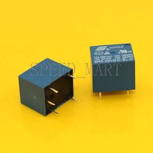 2 PIEZAS Alta Calidad 5 Pines RELÉ 5V CC Bobina Relé de Alimentación PCB SRD-5VDC-SL-C - Imagen 1 de 2
