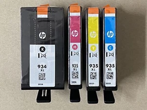 4 original HP Tinten HP 934XL Black 935XL Cyan Magenta Yellow ( 2022 ) Rechnung - Bild 1 von 3