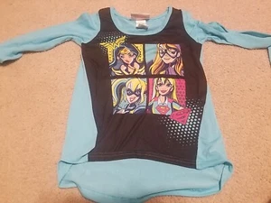 DC Superhero Girls Graphic Tee Pajama Shirt Size 6 - Picture 1 of 5