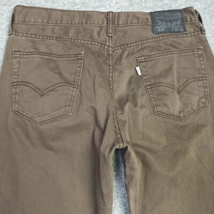 Levis 514 Herren Jeans W33 L32-L33 Braun Regular Straight Zip Fly Strauss 33x33 - Bild 1 von 14