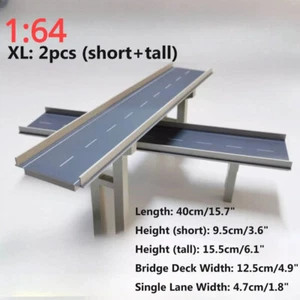 1/300-64 Diorama Highway Viaduct Layout Bridge City Building Model Scene Display - Picture 1 of 34