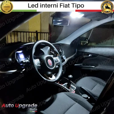 KIT LED INTERNI PER FIAT TIPO ANTERIORE + POSTERIORE 6000K NO ERROR - Immagine 1 di 4