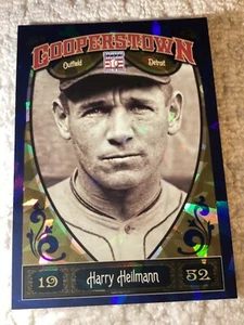 2013 Panini Cooperstown Collection Blue Crystal Shard /499 Harry Heilmann HOF - Bild 1 von 2