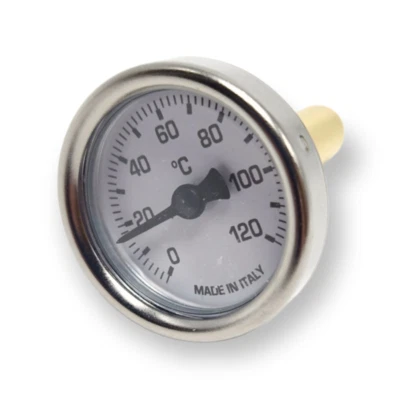 FAUSTORICAMBI REAR BIMETALLIC THERMOMETER 0 - 120 °C Ø 40 mm WITH COCKPIT 1/2 CM 5
