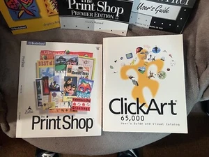 1997 The Print Shop Premier Edition 5.0 Graphics Book Manual Click Art 65,000 - Picture 1 of 9