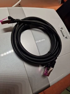1aTTack.de 3m - Schwarz - 1 Stück CAT6 CAT 6 Ethernet - LAN Netzwerkkabel - RJ45 - Bild 1 von 6