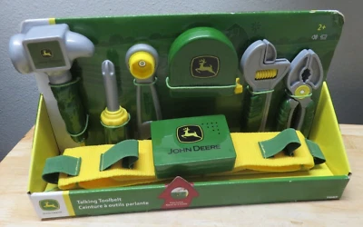 Tomy 35070 John Deere Talking Tool Belt Plastic Green/Yellow 8 pc. - Image 1 of 4