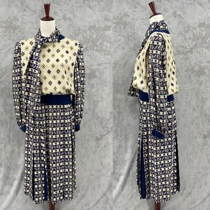 Umi Collections Anne Crimmins Women's 8 Southwest Print Set 3 Piece Silk Skirt - Picture 1 of 18