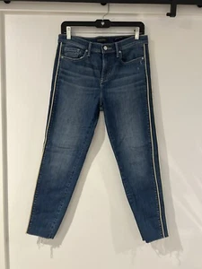 Banana Republic Premium Denim Mid Rise Skinny Jeans Damen 29 Blau Waschung Streifen - Bild 1 von 7