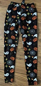 kids halloween print leggings just one size large fits like women's size small - Picture 1 of 5