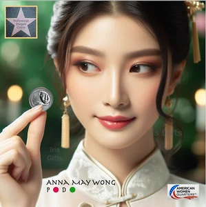 2022-PD American Women Quarters / Anna May Wong / Hollywood Staged Rolls WOW! - Picture 1 of 8