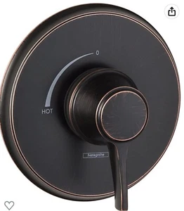 Borde de válvula equilibrada a presión Hansgrohe 15404921 C - válvula menos, bronce frotado - Imagen 1 de 3