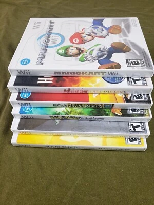 Nintendo Wii Mario Kart, Zelda, Raving Rabbids & More Game Bundle Six Total - Image 1 of 4