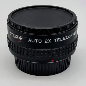 Zykkor Auto 2X Teleconverter for Pentax PK Mount Camera Lens Accessory w/ Caps - Picture 1 of 2