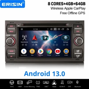 64GB Android 14 Autoradio Navi DVD Ford Focus Kuga S/C-Max Transit Galaxy Fiesta - Bild 1 von 24