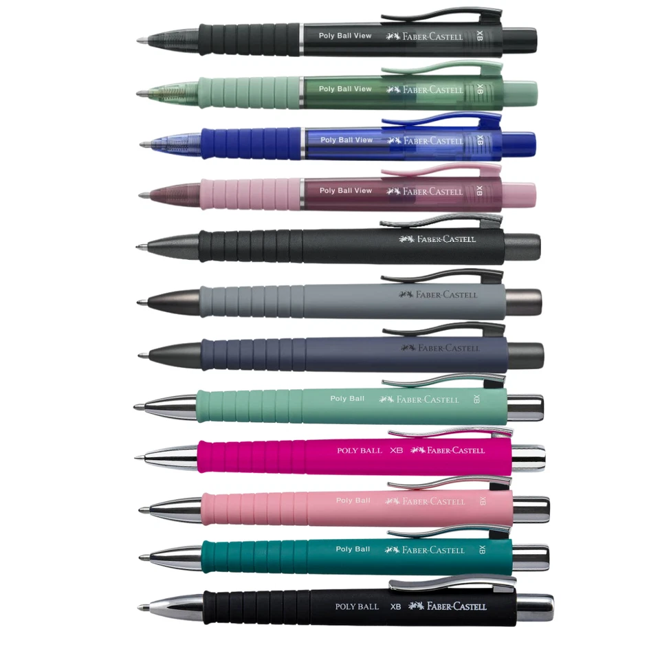 Faber-Castell Kugelschreiber Poly Ball XB mit Druckmechanik Farbe wählbar