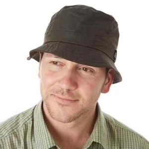 Sherwood Forest Bush Hat Waxed Cotton Olive Brown Navy Country Hunting RRP£19.99 - Picture 1 of 6