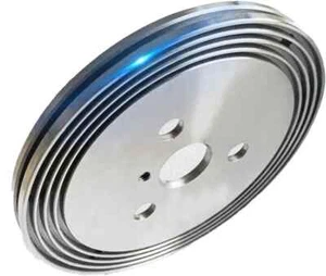 Silver CNC Clutch Pressure Plate for 2 Stroke Bike Engine - Picture 1 of 12