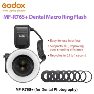 Godox MF-R76S+ Dental Macro Ring Flash for Sony a6400 a6000 a9 a7R a7R V ZV-E10 - Picture 1 of 12