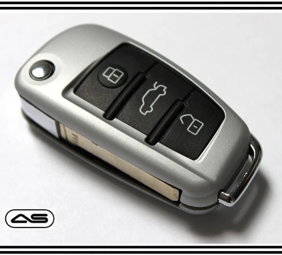 Plata Llave Plegable Funda Para Seat Exeo Mando Protector Hull Bolsa Cáscara 28 - Imagen 1 de 1