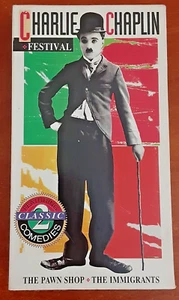 Charlie Chaplin Festival VHS 1991 Classic Comedies Vtg Pawn Shop Immigrants tape - Picture 1 of 6