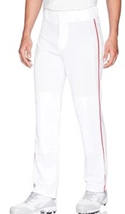Pantaloni da baseball Allson Athletic giovanili bianchi con treccia rossa taglia M - Foto 1 di 2