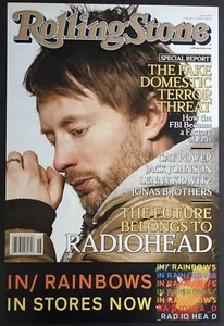 Póster promocional álbum Rolling Stone original 24x36 Radiohead, In Rainbows (2007) - Imagen 1 de 12