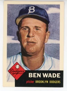1991 Topps Baseball 1953 Archives #4 Ben Wade casi nuevo o mejor - Imagen 1 de 2