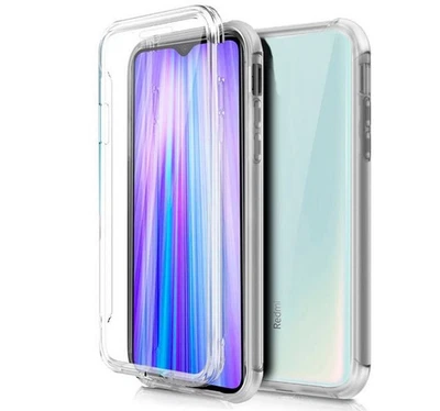 TUMUNDOSMARTPHONE Funda Completa Transparente Pc + Tpu Full Body 360 para Xiaomi Redmi Note 8T