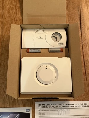 Ideal Vogue PRT2 RF Mechanical Programmable Room Thermostat 24hr 207675 - New - Image 1 of 4