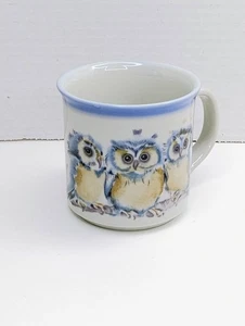 Vintage V Pfeiffer Baby Owl Coffee Tea Mug Cup - Picture 1 of 11