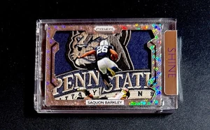 Saquon Barkley Prizm Silver Disco Jersey 1/1 Card Art - Created by SHINE - Bild 1 von 2