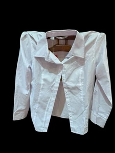 Cutter & Buck Women's White Button Down Dress Shirt L NWT Easy Care - Picture 1 of 7