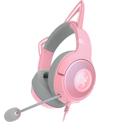 Razer Kraken Kitty V2 - Wired RGB Headset with Kitty Ears (Stream Reactive Light - Image 1 of 4