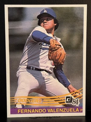 1984 Donruss - #52 Fernando Valenzuela Los Angeles Dodgers NEAR MINT - Image 1 of 2