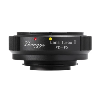 Lens Turbo II adapter for Canon FD mount lens to FUJIFILM XPro2 XH1 XT3 XT20 T1 - Image 1 of 4