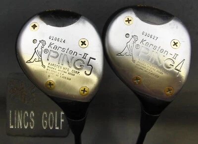Ping Karsten II Wooden 4 & 5 Woods Regular Steel Shaft Black Grips - Image 1 of 4