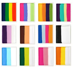 Bowtizki 10 g Split Cake Face Paint Rainbow Face Painting Body Painting 1 Stroke - Picture 1 of 43