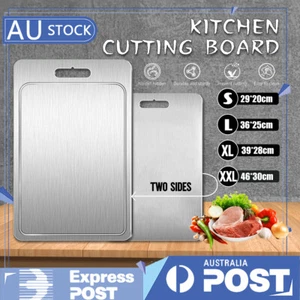 Titanium Cutting Board Double-Sided Titanium Chopping Boards for Kitchen Camping - Picture 1 of 16