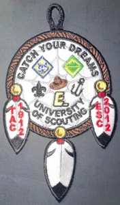 BSA Catch Your Dreams University of Scouting Patch Iron-On Usata YZ04 - Foto 1 di 2