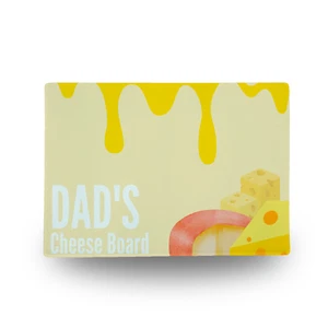 Tablero personalizado de vidrio templado para cortar queso Día del Padre para papá personalizado - Imagen 1 de 8
