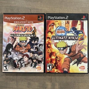Naruto Lot Playstation 2 PS2 Ultimate Ninja 1 & 2 - Picture 1 of 3