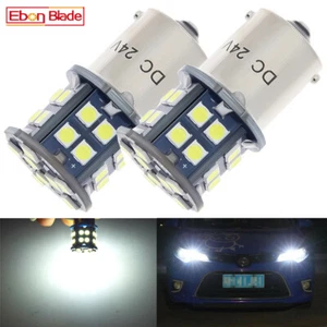 Weiße 24V 24 Volt LED BA15s 246 R10W 28SMD Nummernschild Innenraum Birnen LKW LKW - Bild 1 von 7