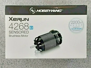 Hobbywing Xerun 4268SD G3 1/8 Scale Sensored Brushless Motor 2200kV 30401907 New - Picture 1 of 3