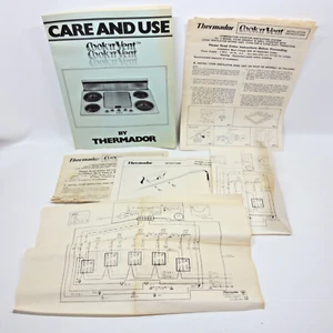 Vintage Thermador Cook N Vent Kochfeld Bedienungsanleitung Diagramme - Bild 1 von 5