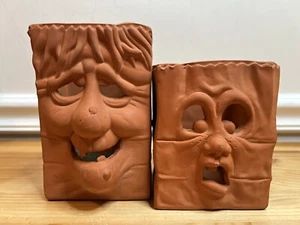 Vintage 90-91 Scioto ~5-6” Clay Ceramic Hag Bag Halloween Monster Jack O Lantern - Picture 1 of 21