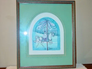 Como Nuevo P Buckley Moss Estampado Hermosamente Enmarcado Firmado 266/1000 ""Maid Marion"" 1986 - Imagen 1 de 3