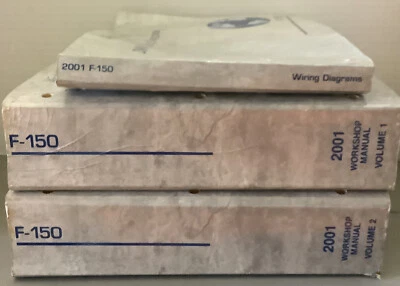 2001 年福特 F-150 车间手册卷 1,2 和布线图 (E5) — 第 1/4 张图片
