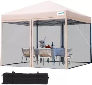 10X10 Ez Pop up Canopy with Mosquito Netting Instant Setup Screen House Room Ten - Picture 1 of 12